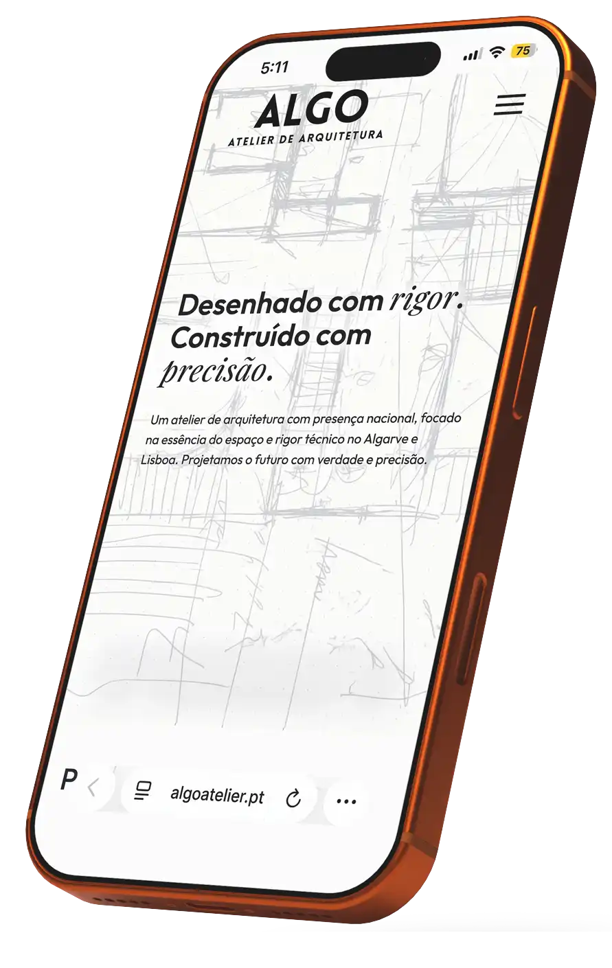 Algo Atelier portfolio mockup