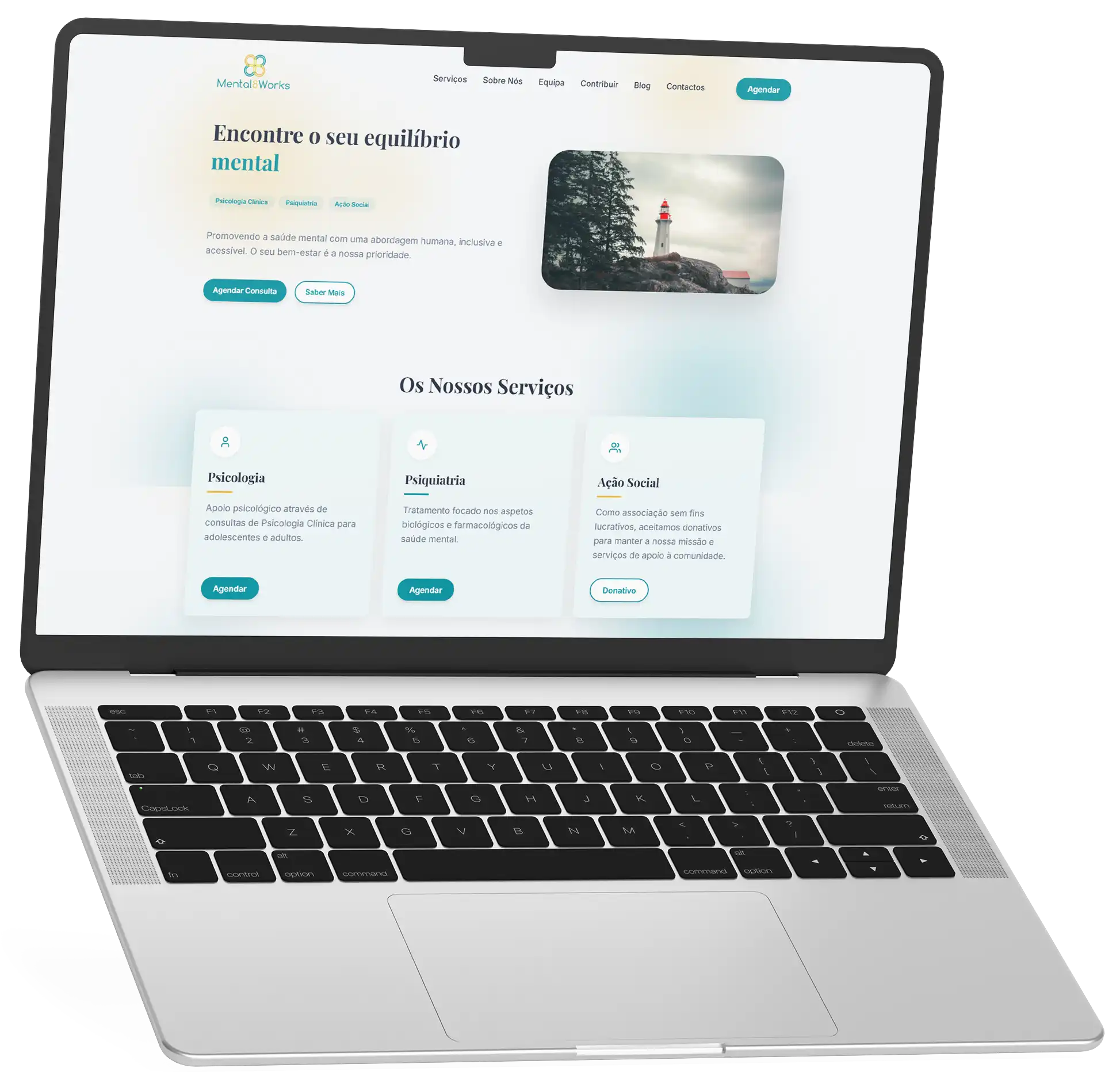 Mental8Works platform mockup