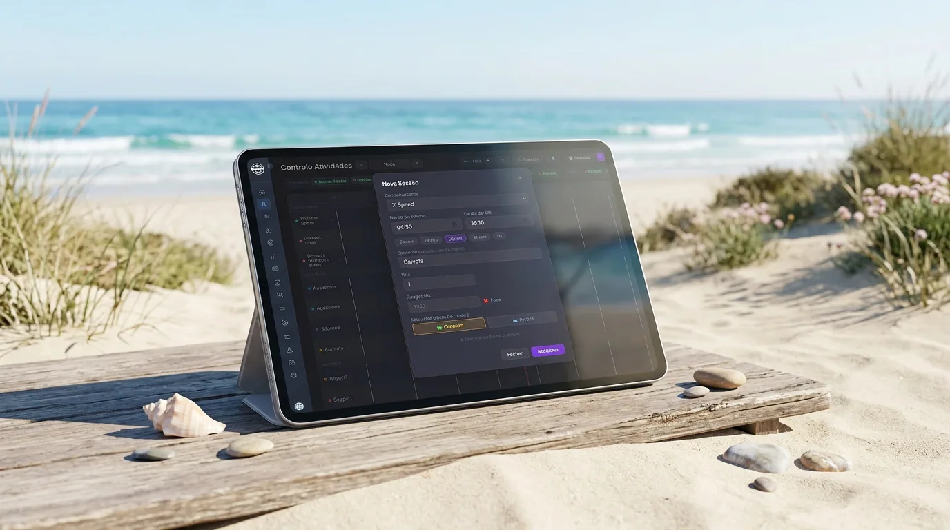 DNA CRM: Activity Control on tablet