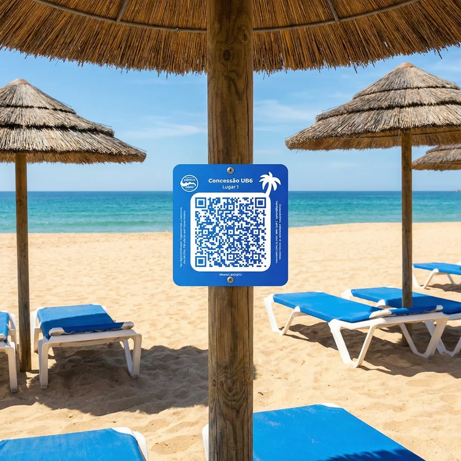Stripe QR code on Desportos Náuticos de Alvor hat